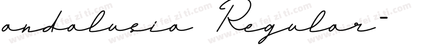 andalusia Regular字体转换